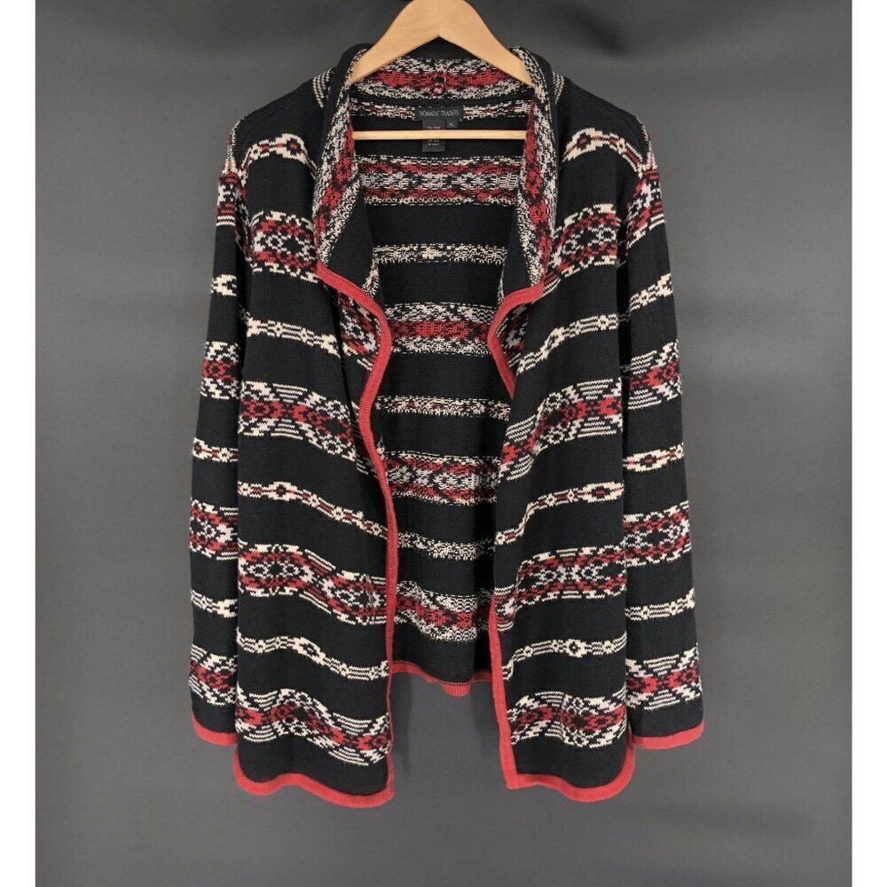 Nomadic Traders Women Southwestern Cardigan Sweater XL Cowgirl Western Grandpa
